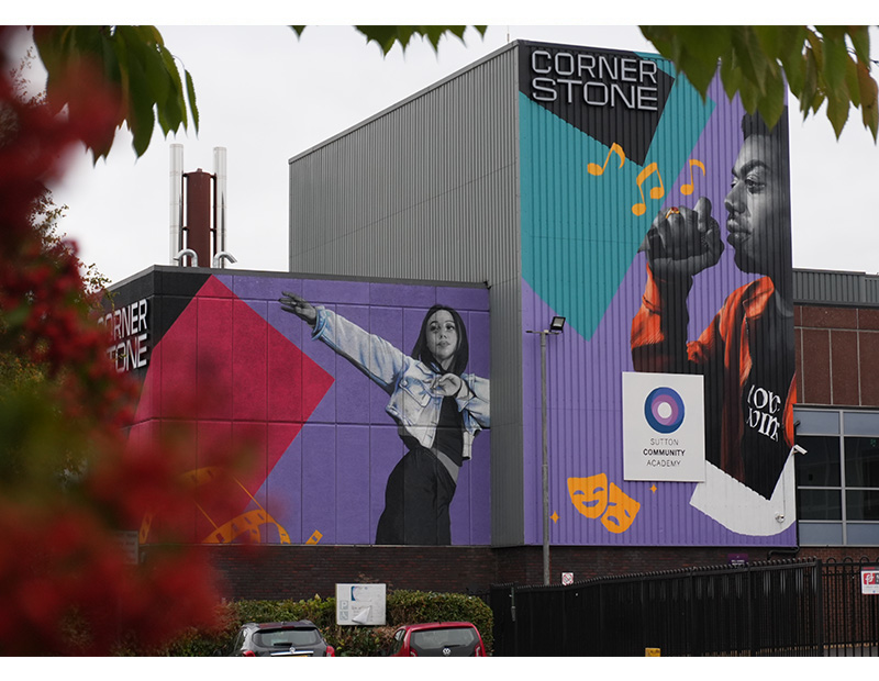 A picture of Sutton graffiti wall